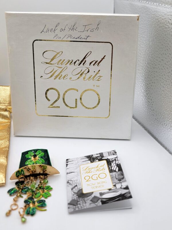 Lunch at the Ritz 2Go Luck of the Irish Brooch Pendant