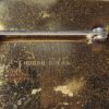 Hogan-Bolas Modernist Square Brooch with Raised Gold-Tone Arches