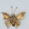 Vintage Hattie Carnegie Amber Jelly Belly Butterfly Brooch