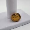 Maximal Art Mon Ami Amber-Tone Oval Butterfly Brooch