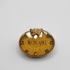 Maximal Art Mon Ami Amber-Tone Oval Butterfly Brooch