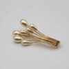 Vintage Napier Gold Tone Faux Pearl Spray Brooch