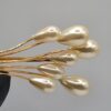 Vintage Napier Gold Tone Faux Pearl Spray Brooch