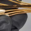 Vintage Napier Gold Tone Faux Pearl Spray Brooch