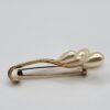 Vintage Napier Gold Tone Faux Pearl Spray Brooch