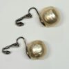 Kenneth Jay Lane Rounded Faux Pearl Clip Earrings with Coating Loss
