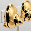 EAR-00007 (10) Attributed Kenneth Jay Lane Gold-Tone Spiral Dome Clip Earrings