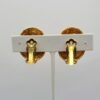 EAR-00007 (6) Attributed Kenneth Jay Lane Gold-Tone Spiral Dome Clip Earrings