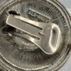 Ben Amun Silver Tone Round Medallion Clip Earrings Vintage