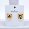 Kate Spade So Foxy Gold Crystal Fox Stud Earrings