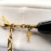 Vintage Crown Trifari Black White Lucite Necklace Clip Earring Set
