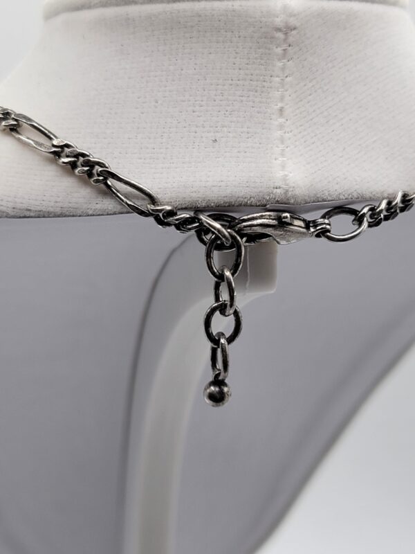 Patricia Locke Silver Tone Swarovski Crystal Drop Necklace 17" Blue Purple Signed