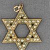 PEN-00004 (2) THEDA 12K Gold-Filled Rhinestone Star of David Pendant