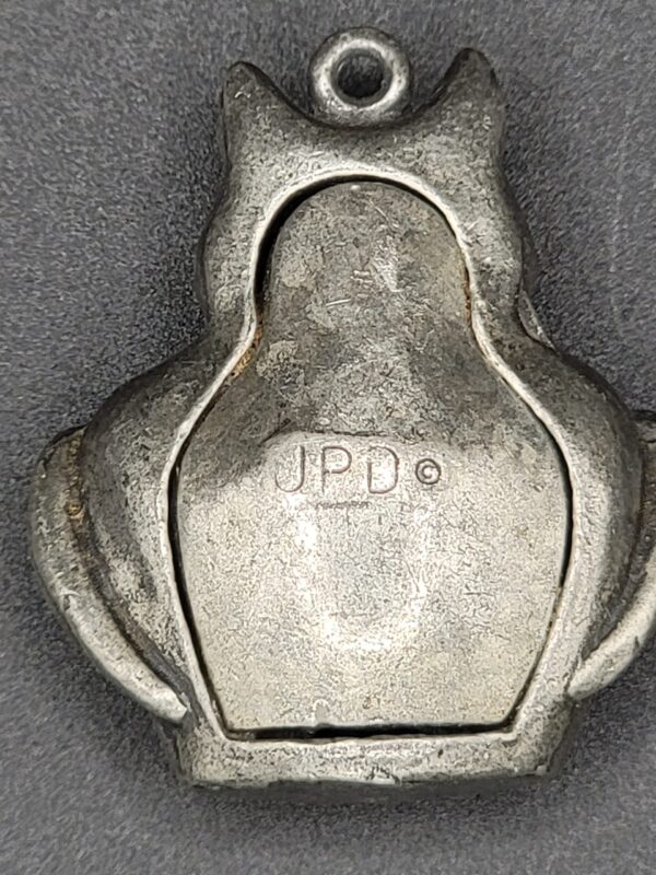 PEN-00006 (2) JPD Silver-Tone Sculptural Owl Pendant