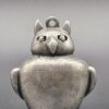 PEN-00006 (6) JPD Silver-Tone Sculptural Owl Pendant
