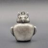 PEN-00006 (8) JPD Silver-Tone Sculptural Owl Pendant