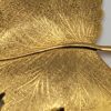 BRO-00033 (3) Vintage Giovanni Gold Tone Textured Leaf Brooch