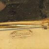 BRO-00033 (4) Vintage Giovanni Gold Tone Textured Leaf Brooch