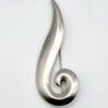 BRO-00041 (3) Vintage Monet Silver Tone Abstract Swirl Brooch