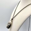 Sorrelli Rhinestone Locket Necklace Pearls Bead Charms