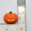 VTG '93 Hallmark HMK CDS Smiling Pumpkin Jack-O'-Lantern Metal Button Clips Pair