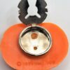 VTG '93 Hallmark HMK CDS Smiling Pumpkin Jack-O'-Lantern Metal Button Clips Pair