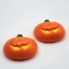 VTG '93 Hallmark HMK CDS Smiling Pumpkin Jack-O'-Lantern Metal Button Clips Pair