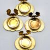 VTG 1980-1990s Enamel Jack-O'-Lantern Pumpkin Button Covers (Set of 4)