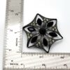 Robert Rose Black Glass Star Brooch Pendant