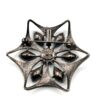 Robert Rose Black Glass Star Brooch Pendant