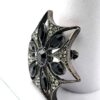 Robert Rose Black Glass Star Brooch Pendant