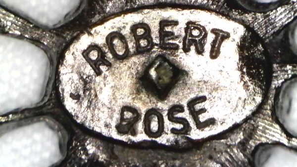 Robert Rose Black Glass Star Brooch Pendant