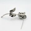 BRO-00050 (1) (3) Giovanni Silver-Tone Sculpted Rosebud Brooch