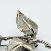 BRO-00050 (1) (5) Giovanni Silver-Tone Sculpted Rosebud Brooch