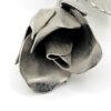 BRO-00050 (1) (6) Giovanni Silver-Tone Sculpted Rosebud Brooch