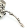 BRO-00050 (1) (9) Giovanni Silver-Tone Sculpted Rosebud Brooch