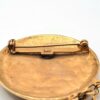 BRO-00072 (1) (4) Vintage Celestial Man in the Moon Brooch Pin Gold Tone Dangling Stars 90s