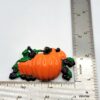Vintage "Best" Halloween Enamel Pumpkin & Berry Cluster Brooch Pendant