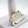 Vintage "Best" Halloween Enamel Pumpkin & Berry Cluster Brooch Pendant
