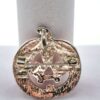 Vintage "MJ" Silver-Tone Enamel Jack-O'-Lantern Pumpkin Halloween Brooch Pendant