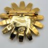 Vintage Signed 1960 Weiss Enamel White Daisy & Ladybug Flower Brooch